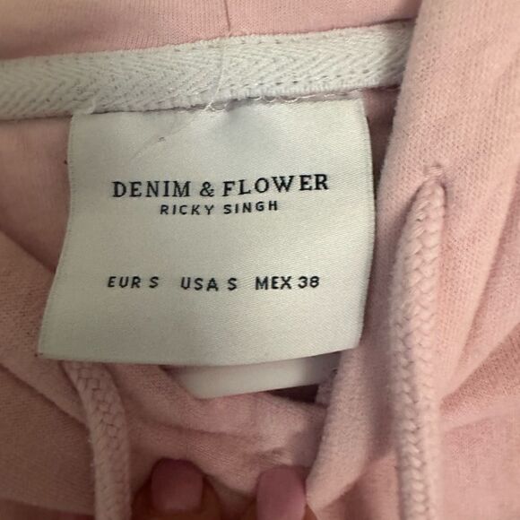 Denim & Flower Hoodie - Picture 4 of 4